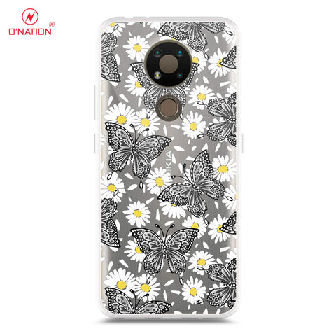 Nokia 3.4 Cover - O'Nation Butterfly Dreams Series - 9 Designs - Clear Phone Case - Soft Silicon Borders