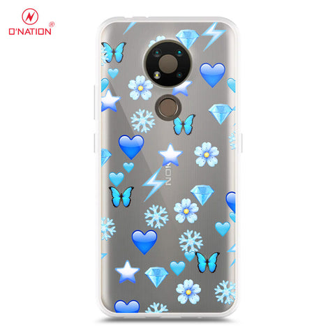 Nokia 3.4 Cover - O'Nation Butterfly Dreams Series - 9 Designs - Clear Phone Case - Soft Silicon Borders