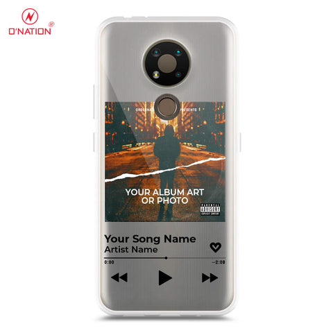 Nokia 3.4 Cover - Personalised Album Art Series - 4 Designs - Clear Phone Case - Soft Silicon Borders