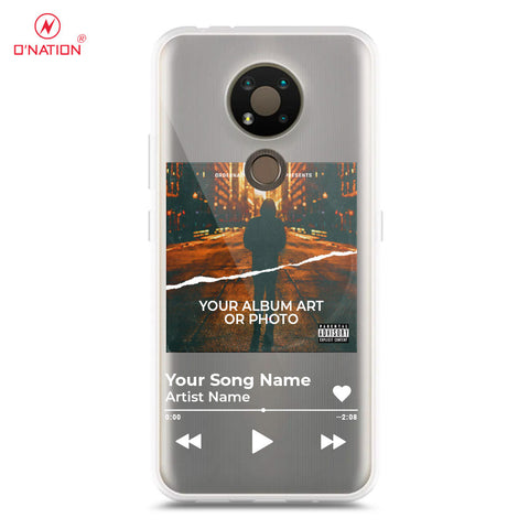Nokia 3.4 Cover - Personalised Album Art Series - 4 Designs - Clear Phone Case - Soft Silicon Borders