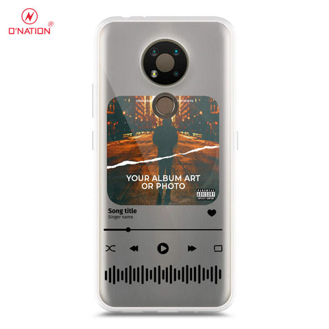 Nokia 3.4 Cover - Personalised Album Art Series - 4 Designs - Clear Phone Case - Soft Silicon Borders