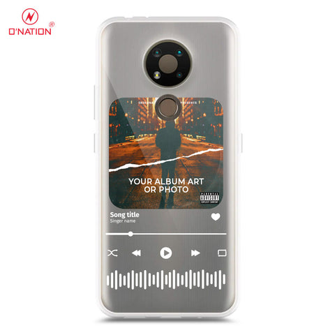 Nokia 3.4 Cover - Personalised Album Art Series - 4 Designs - Clear Phone Case - Soft Silicon Borders