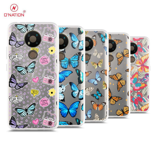 Nokia 3.4 Cover - O'Nation Butterfly Dreams Series - 9 Designs - Clear Phone Case - Soft Silicon Borders