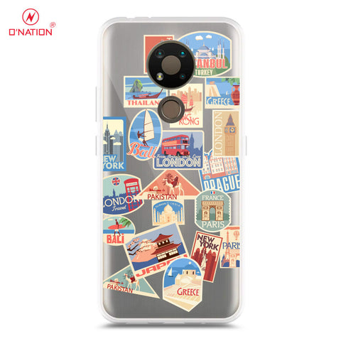 Nokia 3.4 Cover - Personalised Boarding Pass Ticket Series - 5 Designs - Clear Phone Case - Soft Silicon Borders
