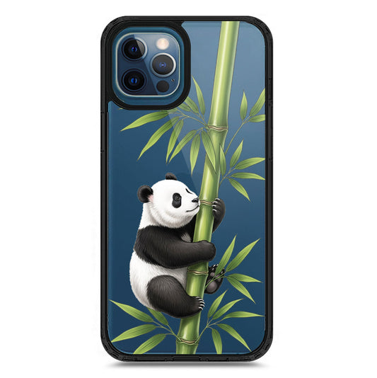 iPhone 12 Pro Max - Black - Cover -Dreamy Panda Series - Clear Phone Case - Soft Silicon Borders