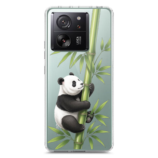Xiaomi 13T Pro Cover -Dreamy Panda Series - Clear Phone Case - Soft Silicon Borders