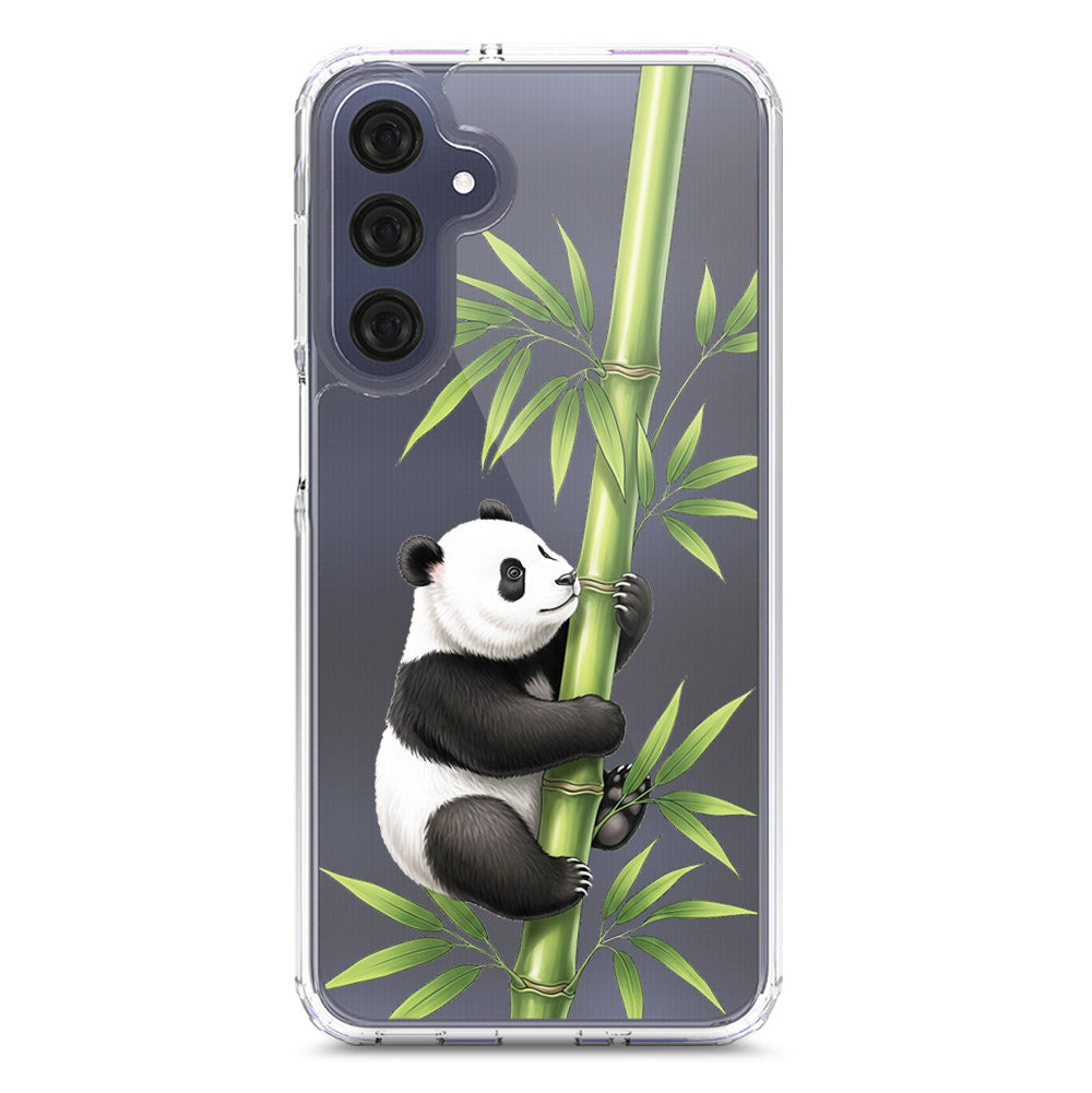 Samsung Galaxy A16 5G Cover -Dreamy Panda Series - Clear Phone Case - Soft Silicon Borders