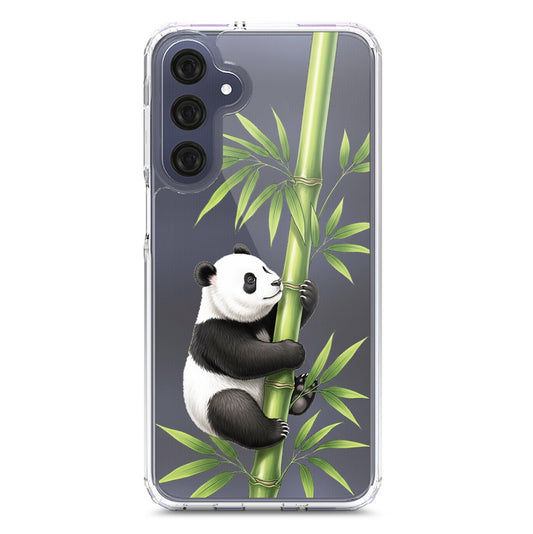 Samsung Galaxy A16 5G Cover -Dreamy Panda Series - Clear Phone Case - Soft Silicon Borders