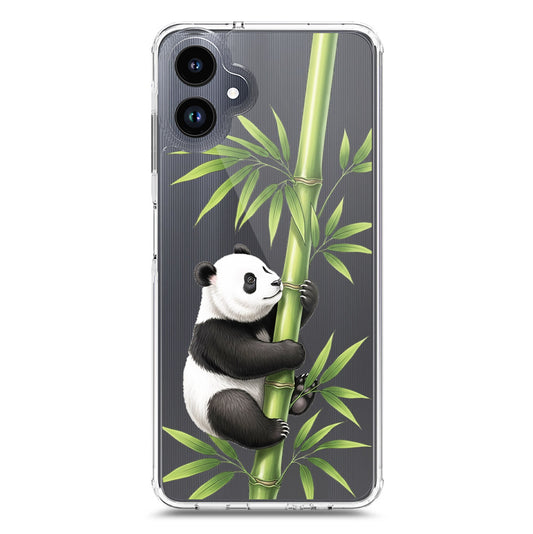Samsung Galaxy A06 Cover -Dreamy Panda Series - Clear Phone Case - Soft Silicon Borders