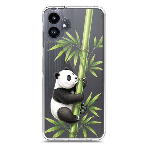 Samsung Galaxy A06 Cover -Dreamy Panda Series - Clear Phone Case - Soft Silicon Borders