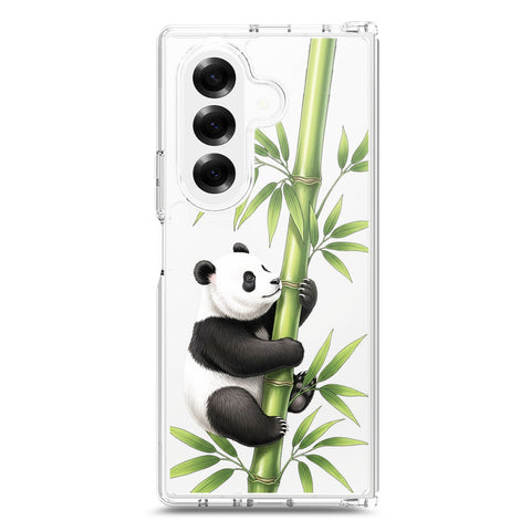 Samsung Galaxy Z Fold 7 Cover -Dreamy Panda Series - Clear Phone Case - Soft Silicon Borders