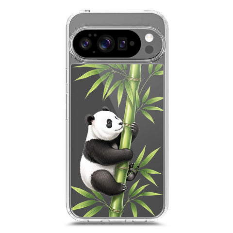 Google Pixel 10 Cover -Dreamy Panda Series - Clear Phone Case - Soft Silicon Borders