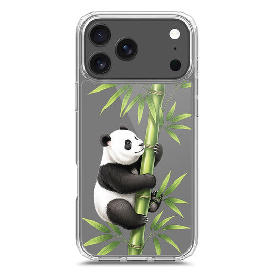 iPhone 17 Pro Max Cover -Dreamy Panda Series - Clear Phone Case - Soft Silicon Borders