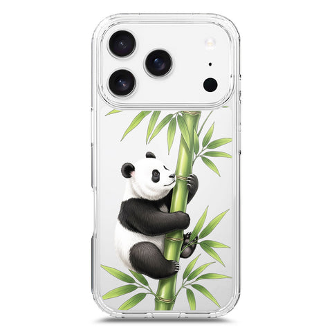 iPhone 17 Pro Cover -Dreamy Panda Series - Clear Phone Case - Soft Silicon Borders