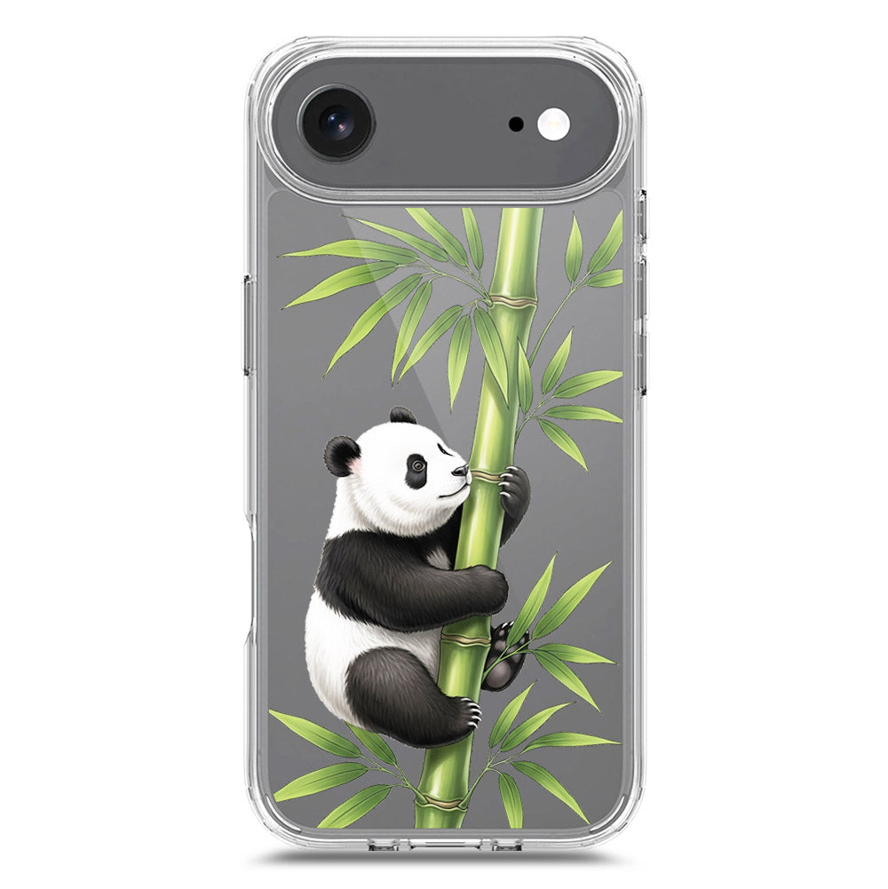 iPhone 17 Air Cover -Dreamy Panda Series - Clear Phone Case - Soft Silicon Borders