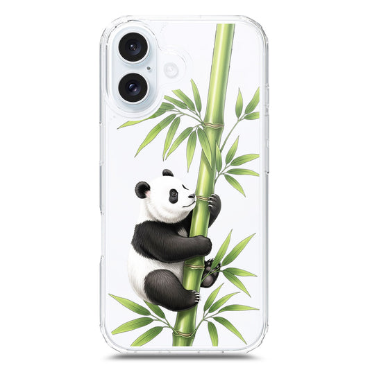 iPhone 17 Cover -Dreamy Panda Series - Clear Phone Case - Soft Silicon Borders