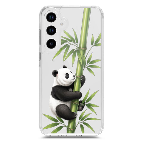 Samsung Galaxy A33 5G Cover -Dreamy Panda Series - Clear Phone Case - Soft Silicon Borders