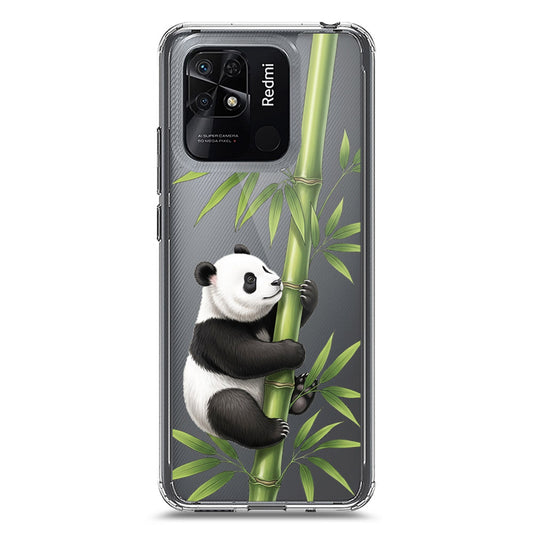 Xiaomi Redmi 10C Cover -Dreamy Panda Series - Clear Phone Case - Soft Silicon Borders