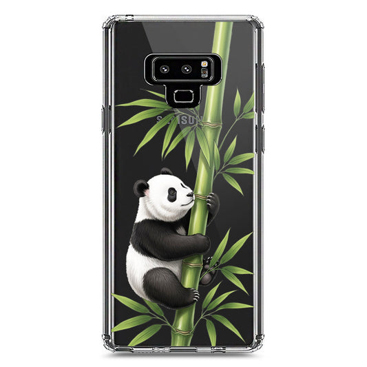 Samsung Galaxy Note 9 Cover -Dreamy Panda Series - Clear Phone Case - Soft Silicon Borders