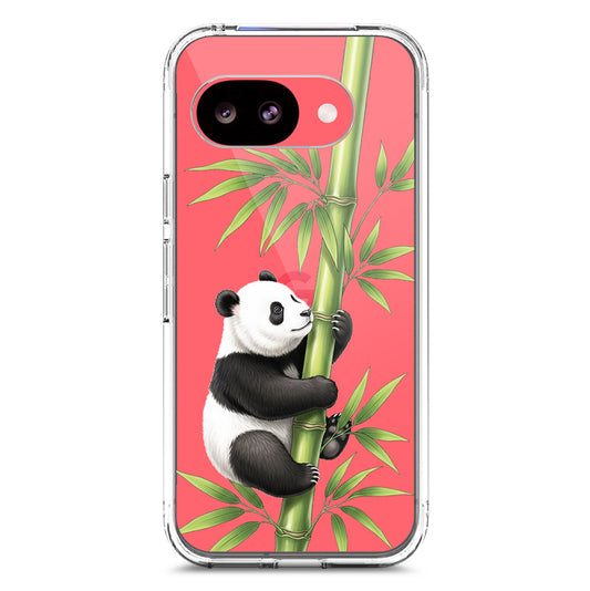 Google Pixel 10a Cover -Dreamy Panda Series - Clear Phone Case - Soft Silicon Borders