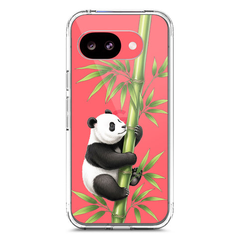 Google Pixel 10a Cover -Dreamy Panda Series - Clear Phone Case - Soft Silicon Borders