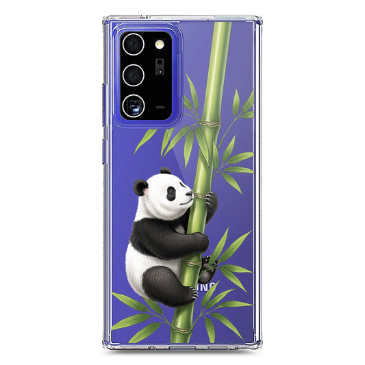 Samsung Galaxy Note 20 Ultra Cover -Dreamy Panda Series - Clear Phone Case - Soft Silicon Borders