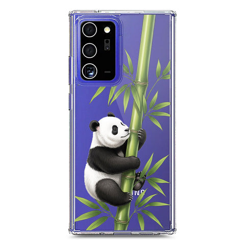 Samsung Galaxy Note 20 Ultra Cover -Dreamy Panda Series - Clear Phone Case - Soft Silicon Borders