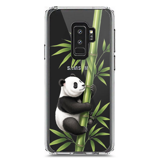 Samsung Galaxy S9 Plus Cover -Dreamy Panda Series - Clear Phone Case - Soft Silicon Borders