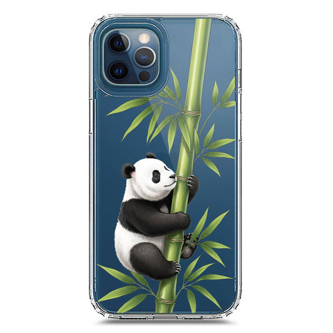iPhone 12 Pro Max Cover -Dreamy Panda Series - Clear Phone Case - Soft Silicon Borders