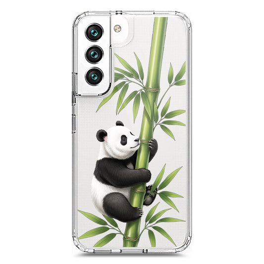 Samsung Galaxy S22 5G Cover -Dreamy Panda Series - Clear Phone Case - Soft Silicon Borders