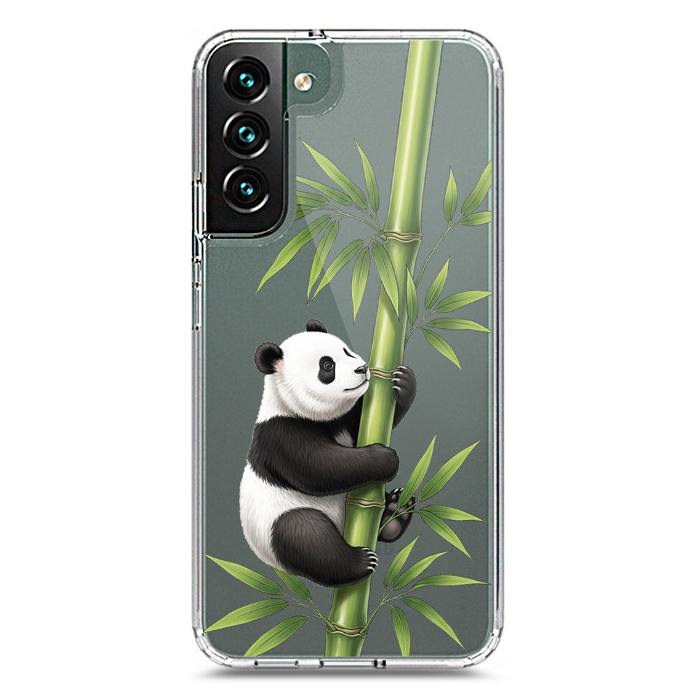 Samsung Galaxy S22 Plus 5G Cover -Dreamy Panda Series - Clear Phone Case - Soft Silicon Borders
