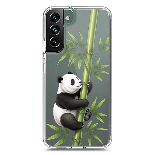 Samsung Galaxy S22 Plus 5G Cover -Dreamy Panda Series - Clear Phone Case - Soft Silicon Borders