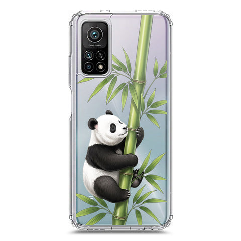 Xiaomi Mi 10T Cover -Dreamy Panda Series - Clear Phone Case - Soft Silicon Borders