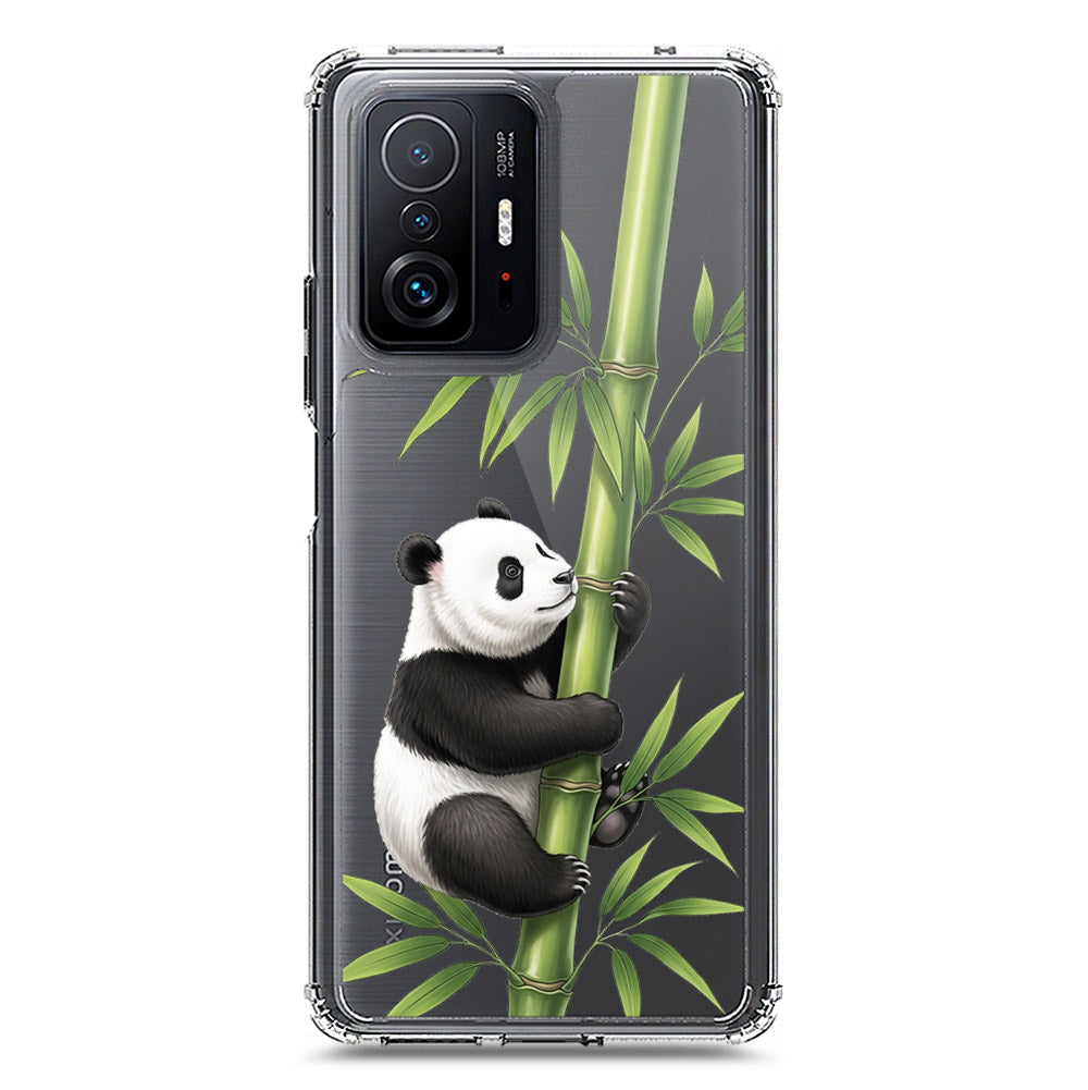 Xiaomi Mi 11T Cover -Dreamy Panda Series - Clear Phone Case - Soft Silicon Borders