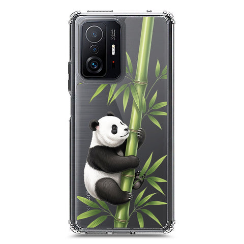 Xiaomi Mi 11T Cover -Dreamy Panda Series - Clear Phone Case - Soft Silicon Borders