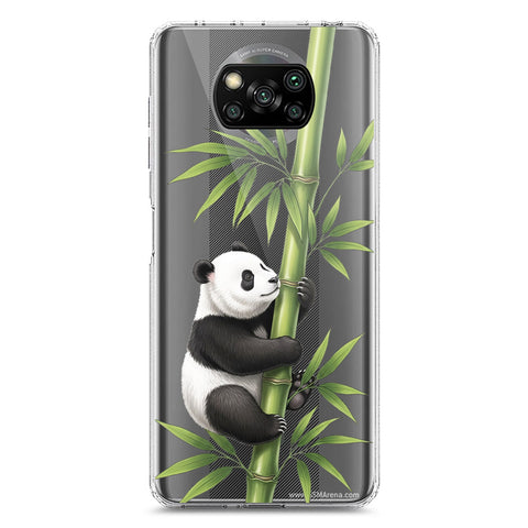 Xiaomi Poco X3 Cover -Dreamy Panda Series - Clear Phone Case - Soft Silicon Borders