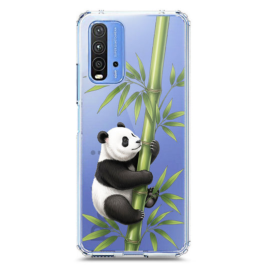 Xiaomi Redmi Note 9 4G Cover -Dreamy Panda Series - Clear Phone Case - Soft Silicon Borders