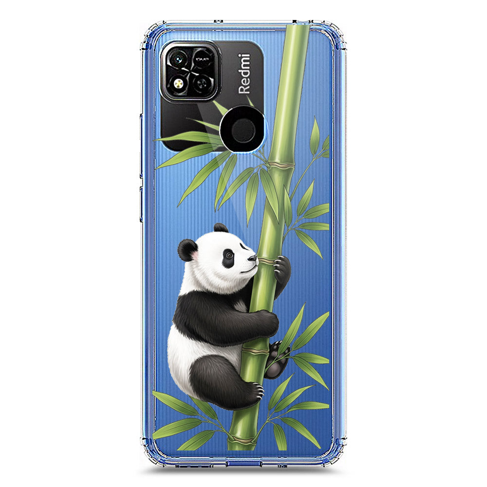 Xiaomi Redmi 10A Cover -Dreamy Panda Series - Clear Phone Case - Soft Silicon Borders