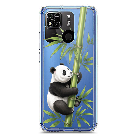 Xiaomi Redmi 9C Cover -Dreamy Panda Series - Clear Phone Case - Soft Silicon Borders
