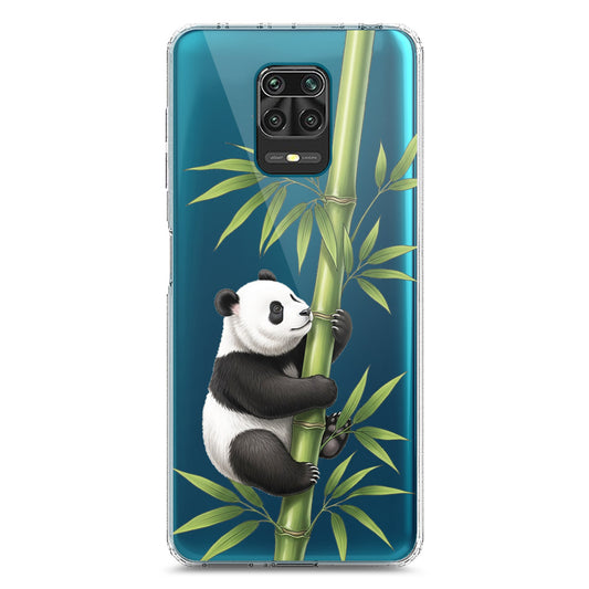 Xiaomi Redmi Note 9S Cover -Dreamy Panda Series - Clear Phone Case - Soft Silicon Borders