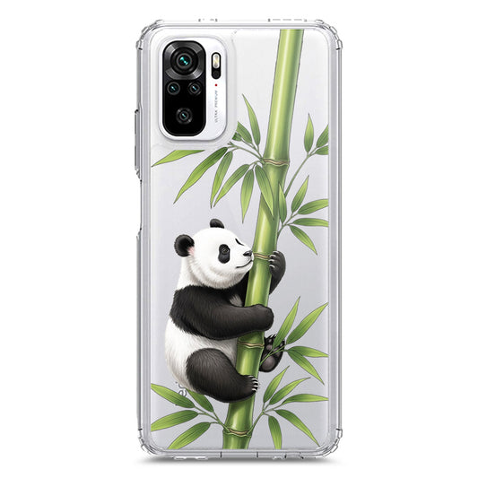 Xiaomi Redmi Note 10S Cover -Dreamy Panda Series - Clear Phone Case - Soft Silicon Borders