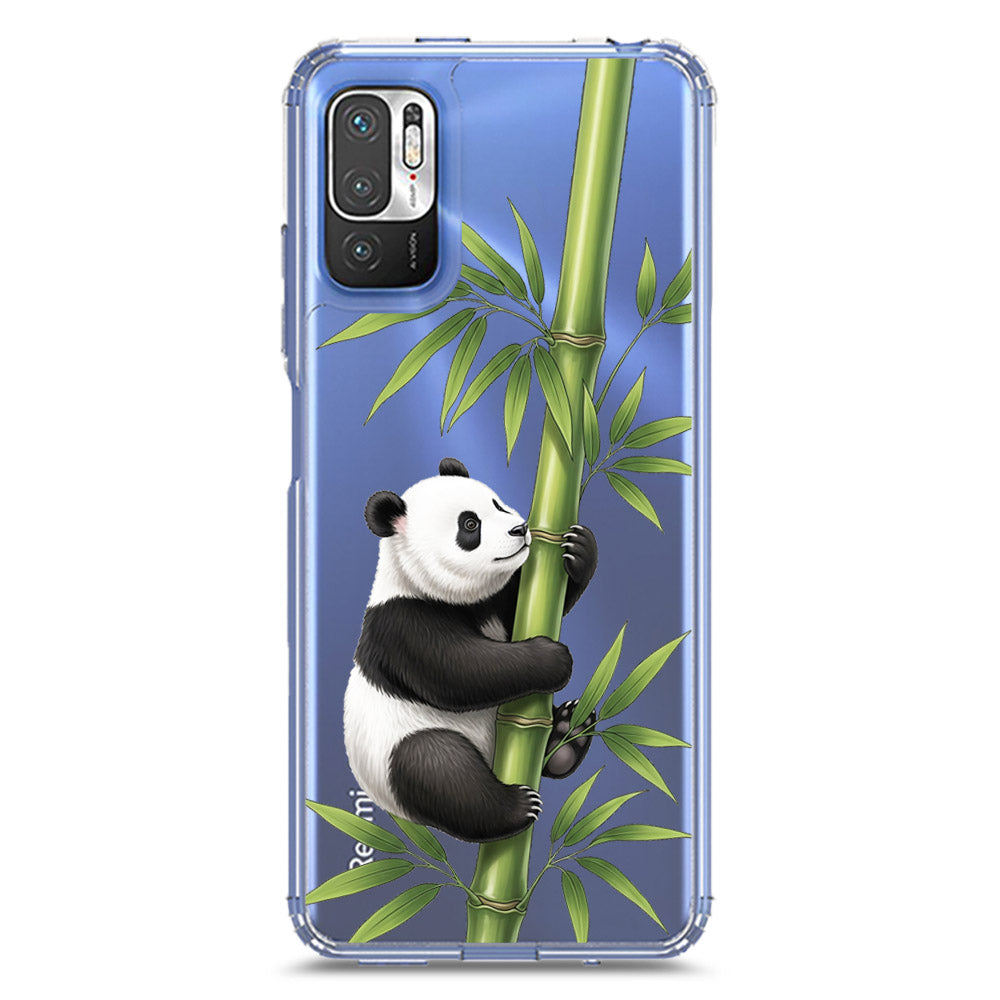 Xiaomi Redmi Note 10T 5G Cover -Dreamy Panda Series - Clear Phone Case - Soft Silicon Borders