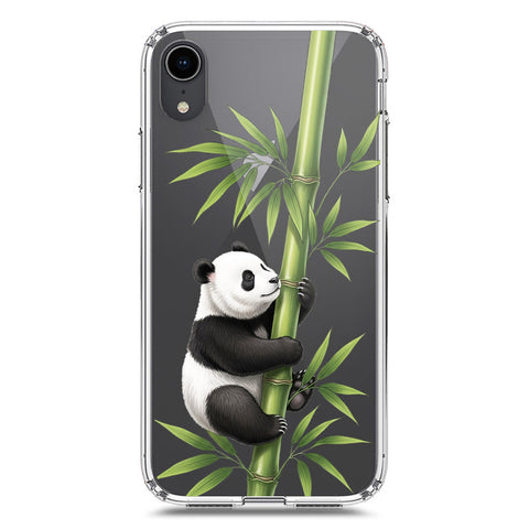 iPhone XR Cover -Dreamy Panda Series - Clear Phone Case - Soft Silicon Borders