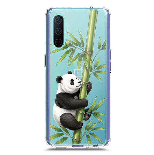 OnePlus Nord CE 5G Cover -Dreamy Panda Series - Clear Phone Case - Soft Silicon Borders