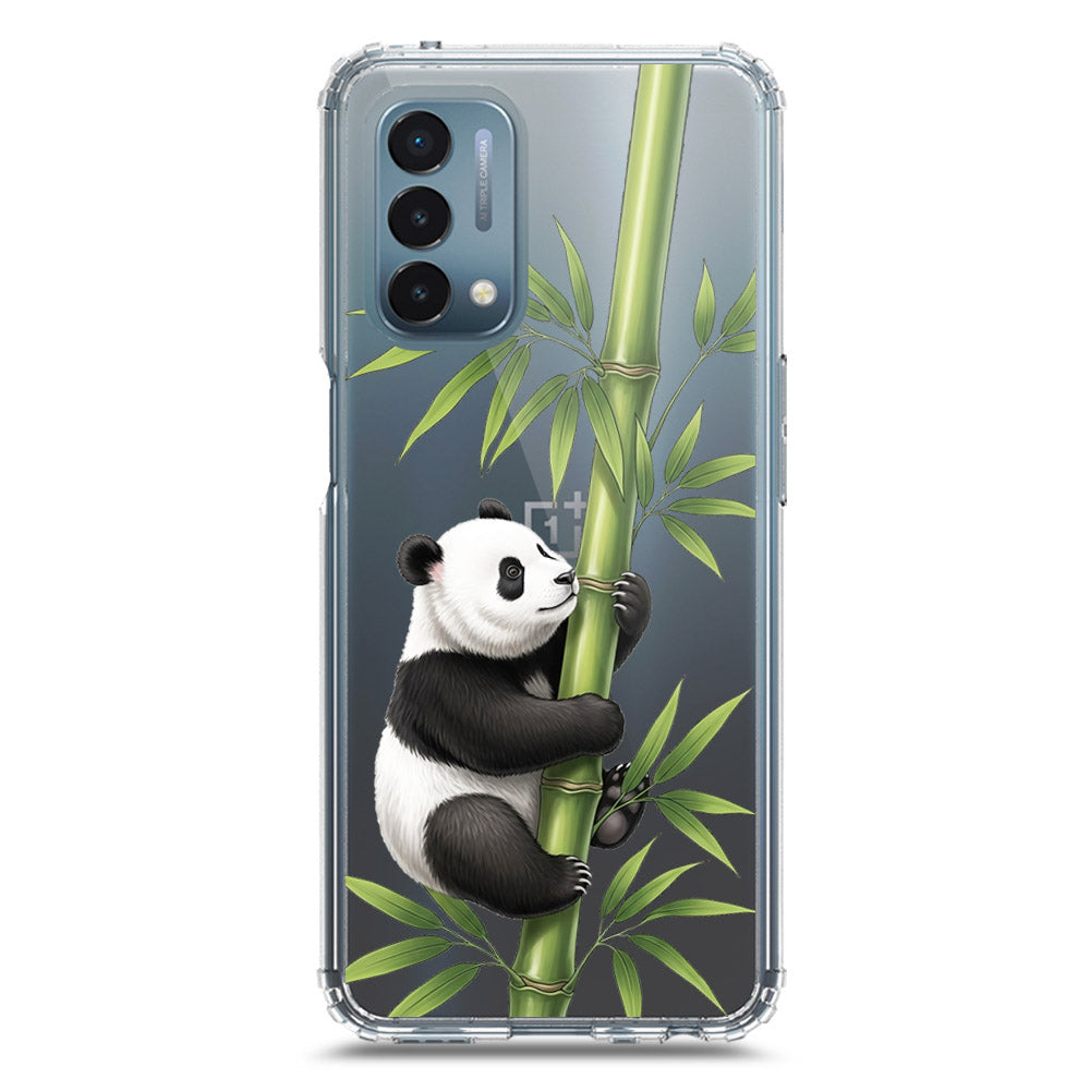 OnePlus Nord N200 5G Cover -Dreamy Panda Series - Clear Phone Case - Soft Silicon Borders