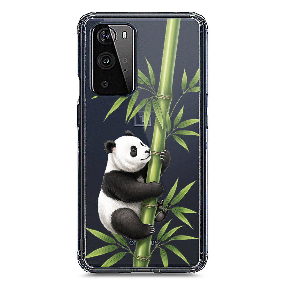 OnePlus 9 Pro Cover -Dreamy Panda Series - Clear Phone Case - Soft Silicon Borders