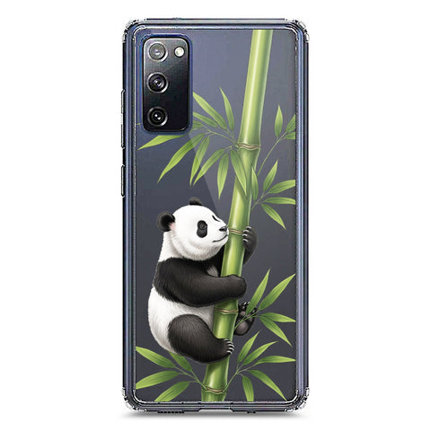 Samsung Galaxy S20 Cover -Dreamy Panda Series - Clear Phone Case - Soft Silicon Borders