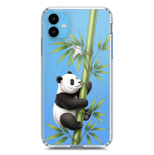 iPhone 11 Cover -Dreamy Panda Series - Clear Phone Case - Soft Silicon Borders
