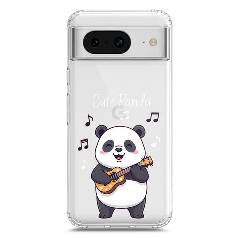 Google Pixel 8 Cover -Dreamy Panda Series - Clear Phone Case - Soft Silicon Borders