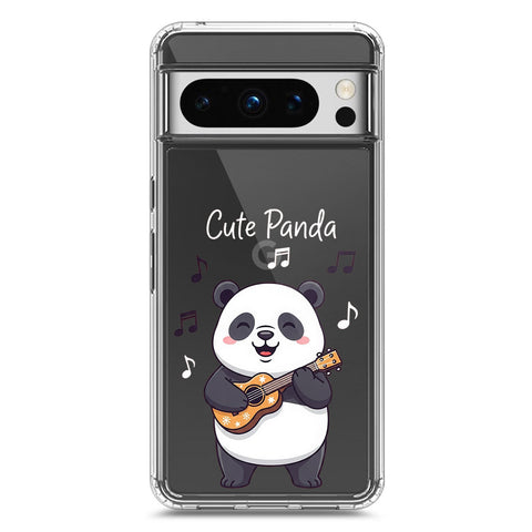 Google Pixel 8 Pro Cover -Dreamy Panda Series - Clear Phone Case - Soft Silicon Borders